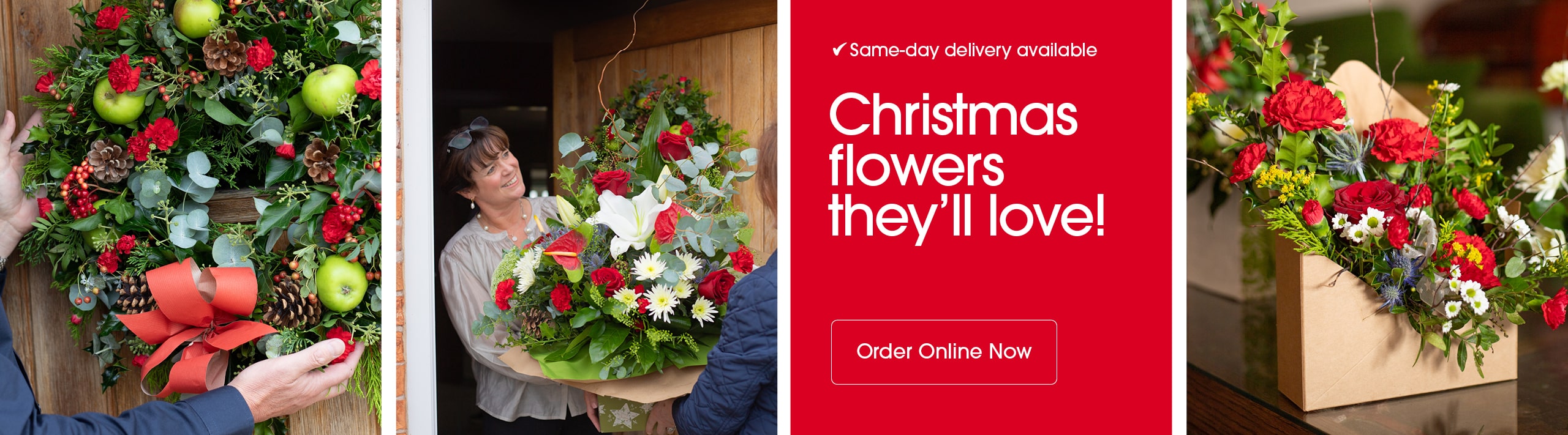 Seasonal bouquets from Hillmans in Hereford offering same-day delivery